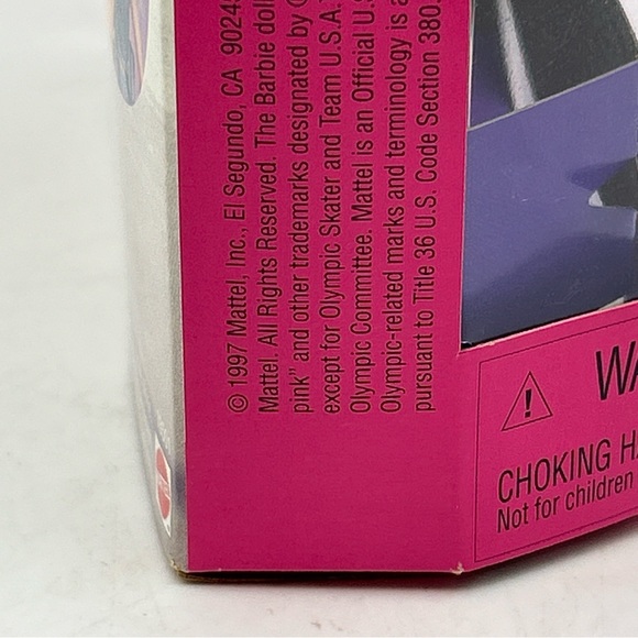 USA OLYMPIC SKATER BARBIE~1997 NAGANO OLYMPICS-SKATE & SPIN-MATTEL Vtg - Picture 10 of 10